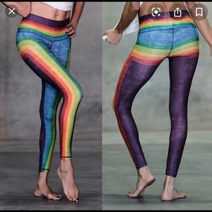 Niyama Sol Retro rainbow leggings small